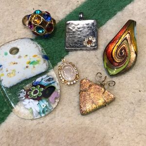 Lot of 6 Pendants just waiting for a chain!